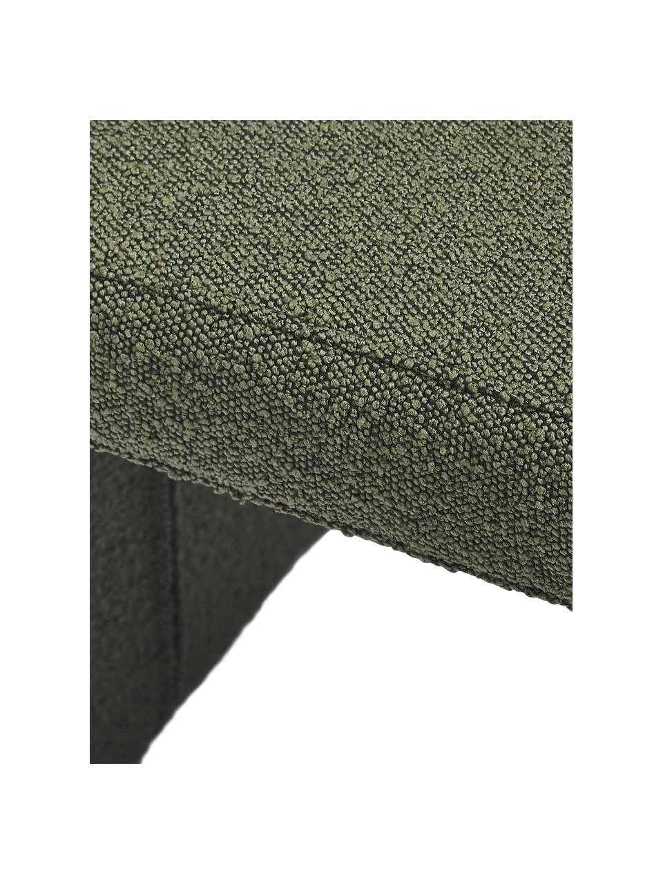 Westwing Collection Bouclé-Hocker Penelope in Grün, B 61 x H 46 cm – Bild 6