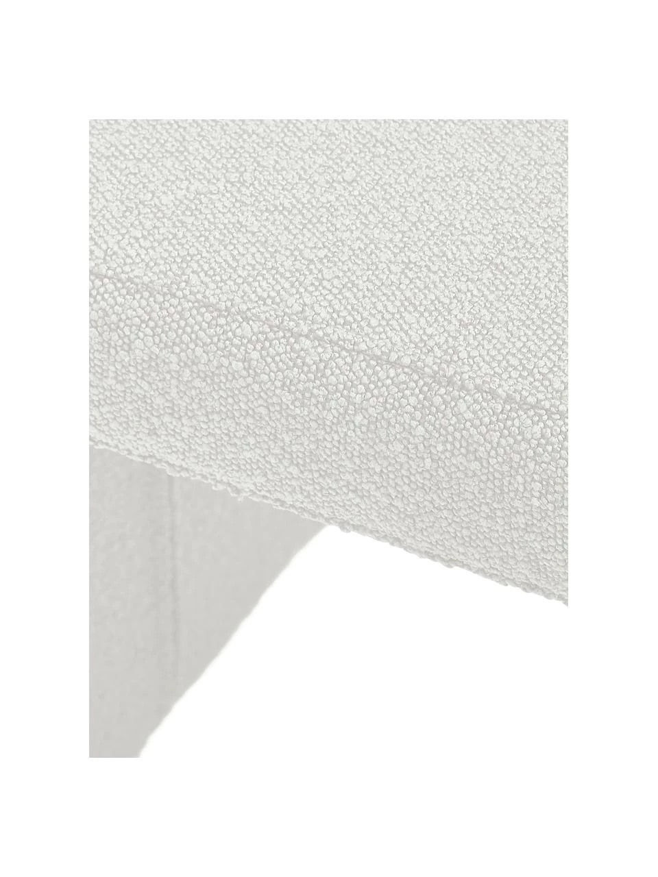 Westwing Collection Bouclé-Hocker Penelope in Weiß, B 61 x H 46 cm – Bild 6