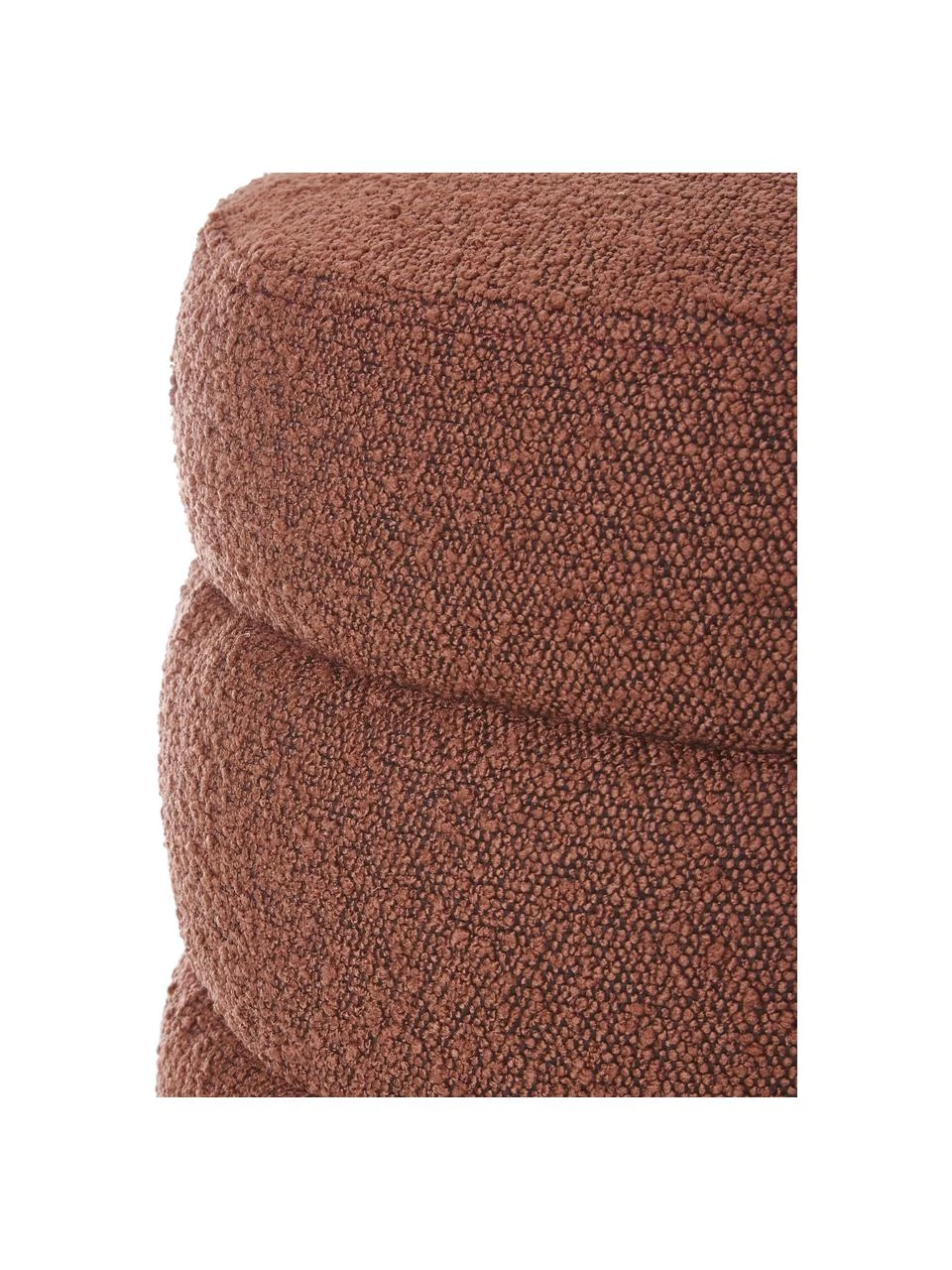 Westwing Collection Bouclé-Polsterbank Alto in Rostrot, B 110 x H 47 cm â Bild 6