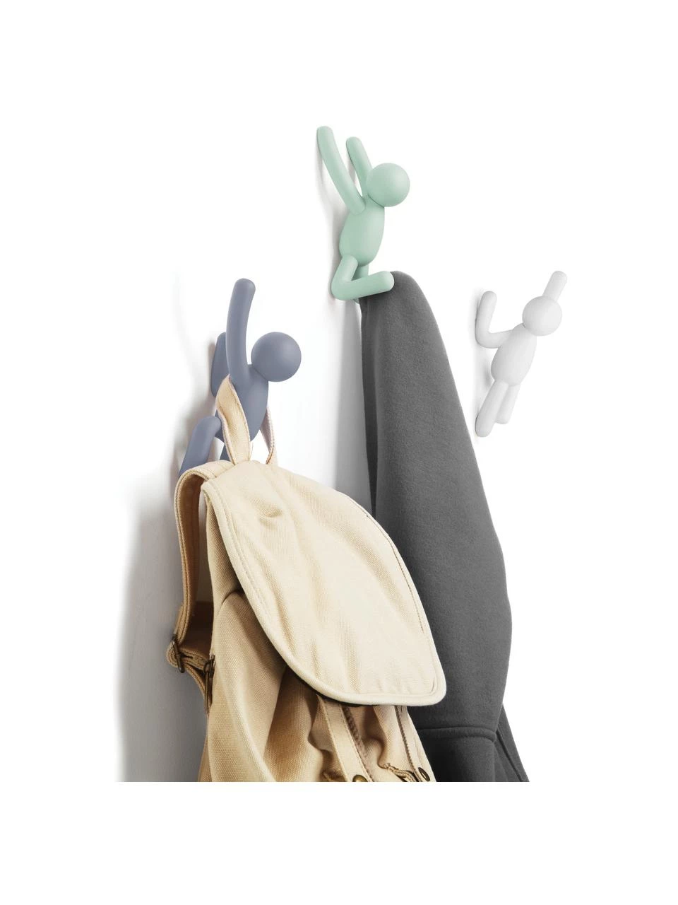 Umbra Design Wandhaken-Set Buddy, 3-tlg., Set mit verschiedenen GrößenNur noch wenige verfügbar – Bild 5