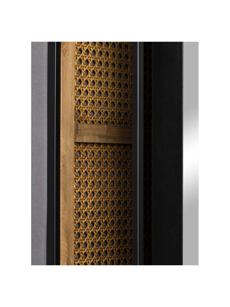 Dutchbone Garderobe Langres mit drehbarem Spiegel aus Rattan, B 53 x H 165 cmNur noch 1 Artikel verfügbar – Bild 6