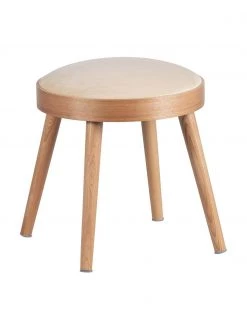 Hocker/Beistelltisch Laurie mit abnehmbaren Samt-Sitzkissen, Ø 38 x H 38 cm