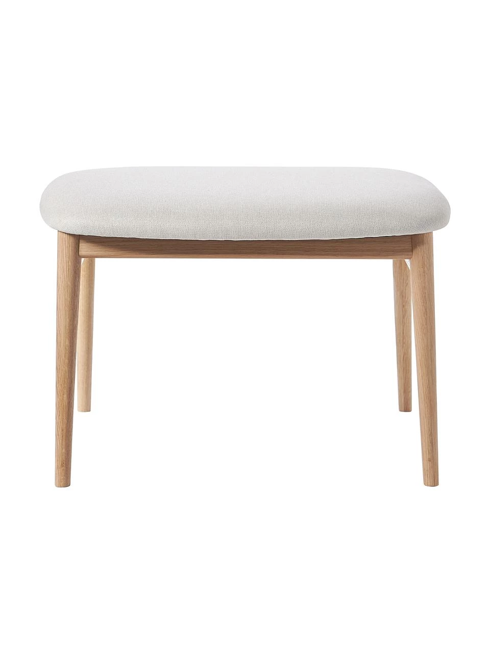 Westwing Collection Holz-Hocker Aurea mit Polsterung, B 58 x H 40 cm – Bild 5