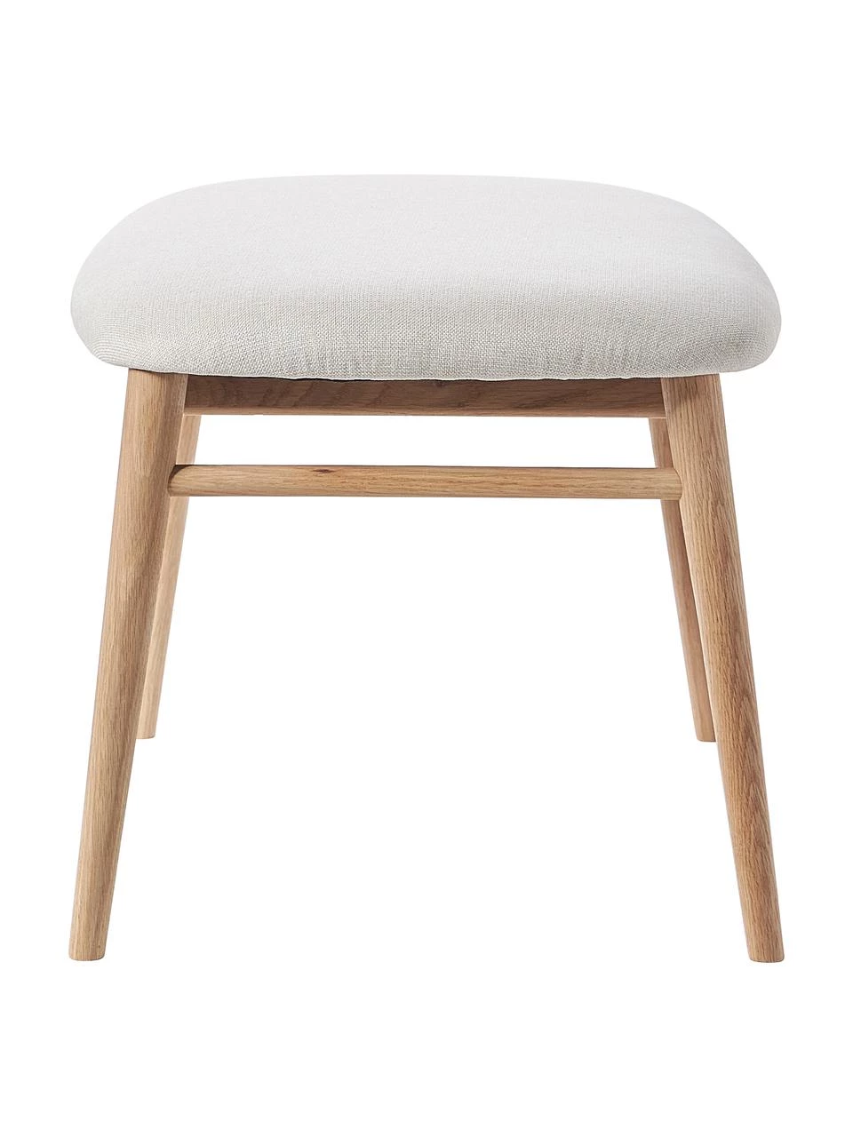 Westwing Collection Holz-Hocker Aurea mit Polsterung, B 58 x H 40 cm – Bild 6