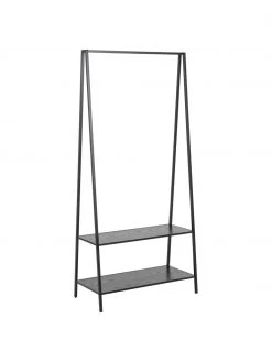 Metall-Kleiderständer Seaford in Schwarz, B 77 x H 165 cm