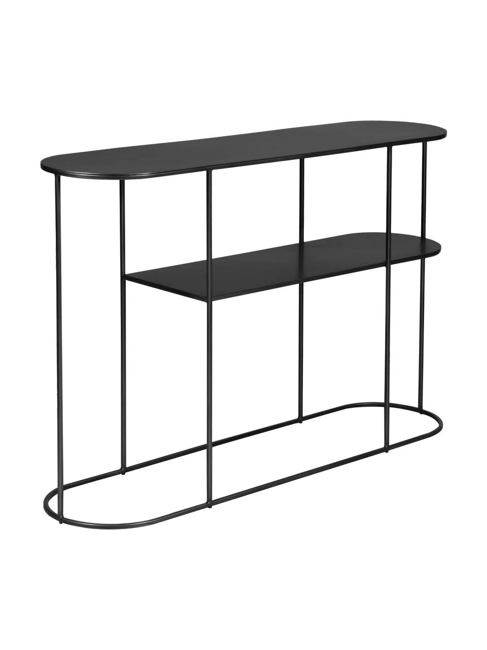 Metall-Konsole Grayson in Schwarz, B 120 x H 76 cm