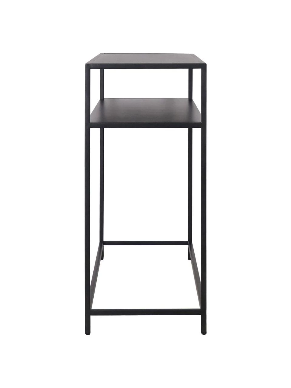 Westwing Collection Metall-Konsole Neptun mit Ablage in Schwarz, B 100 x H 79 cm – Bild 6