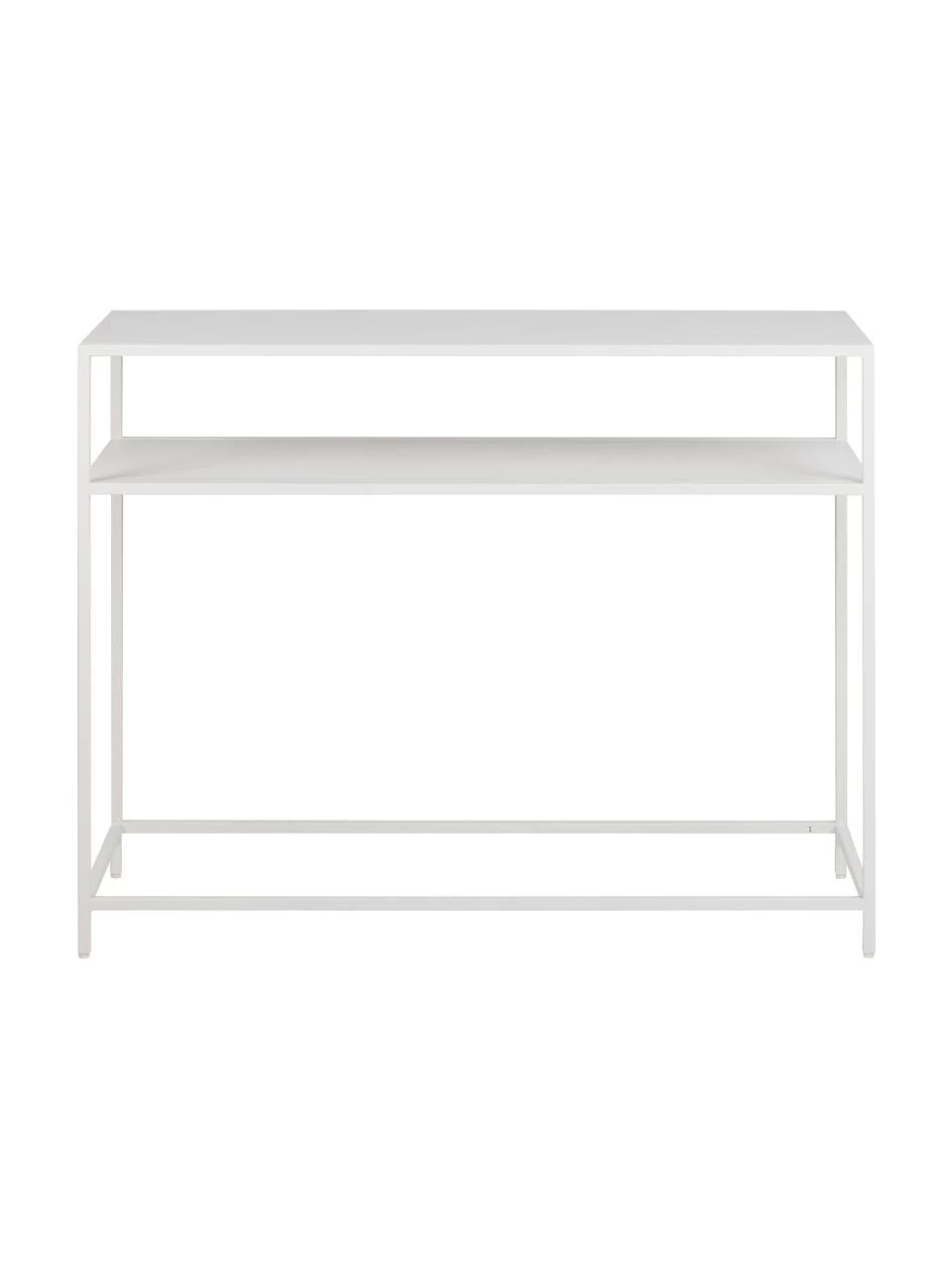 Westwing Collection Metall-Konsole Neptun mit Ablage in Weiß, B 100 x H 79 cm – Bild 3