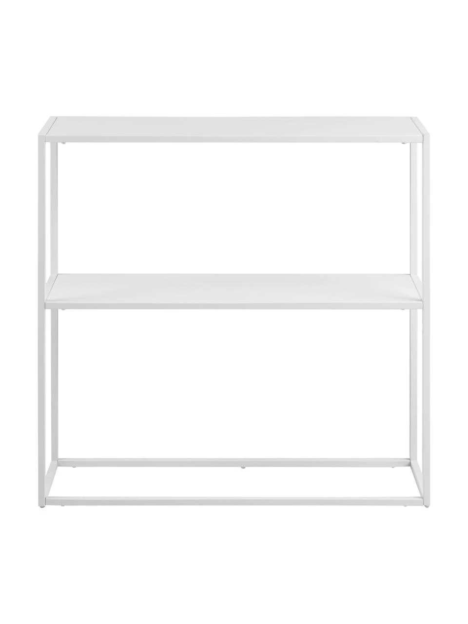 Westwing Collection Metall-Regal Neptun mit Ablage in Weiß, B 80 x H 80 cm – Bild 5