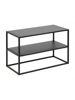 Westwing Collection Metall-Schuhregal Neptun in Schwarz, B 70 x H 45 cm