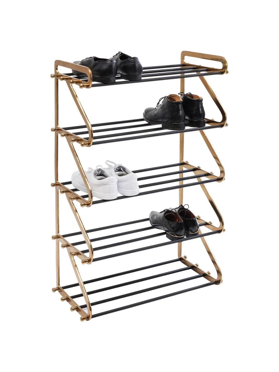 Kare Design Metall-Schuhregal Walk mit 5 Ablageflächen, B 66 x H 100 cm – Bild 4