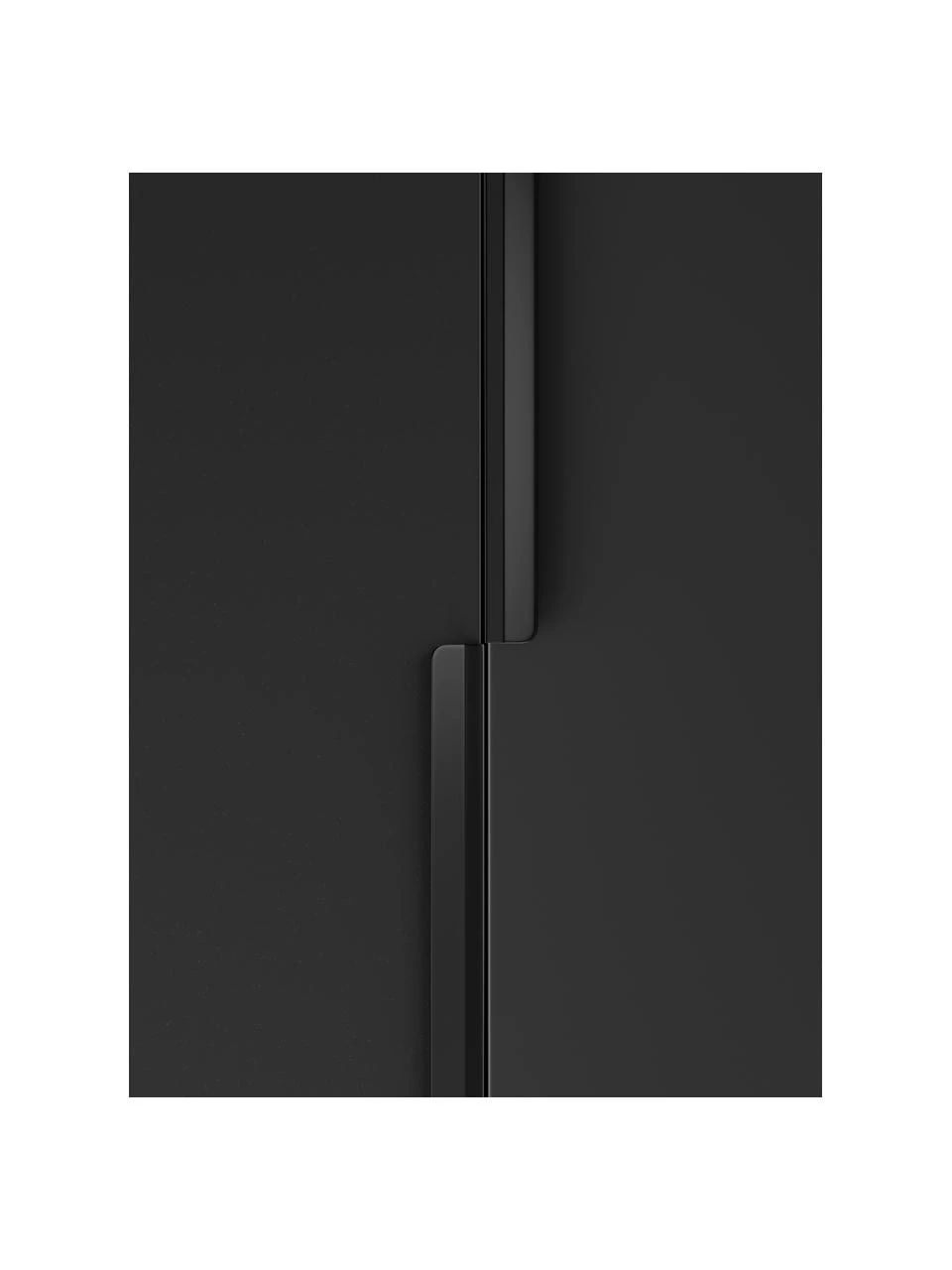 Westwing Collection Modularer Drehtürenschrank Leon in Schwarz, 100 cm Breite, mehrere Varianten, Basic Interior, Höhe 200 cm – Bild 5