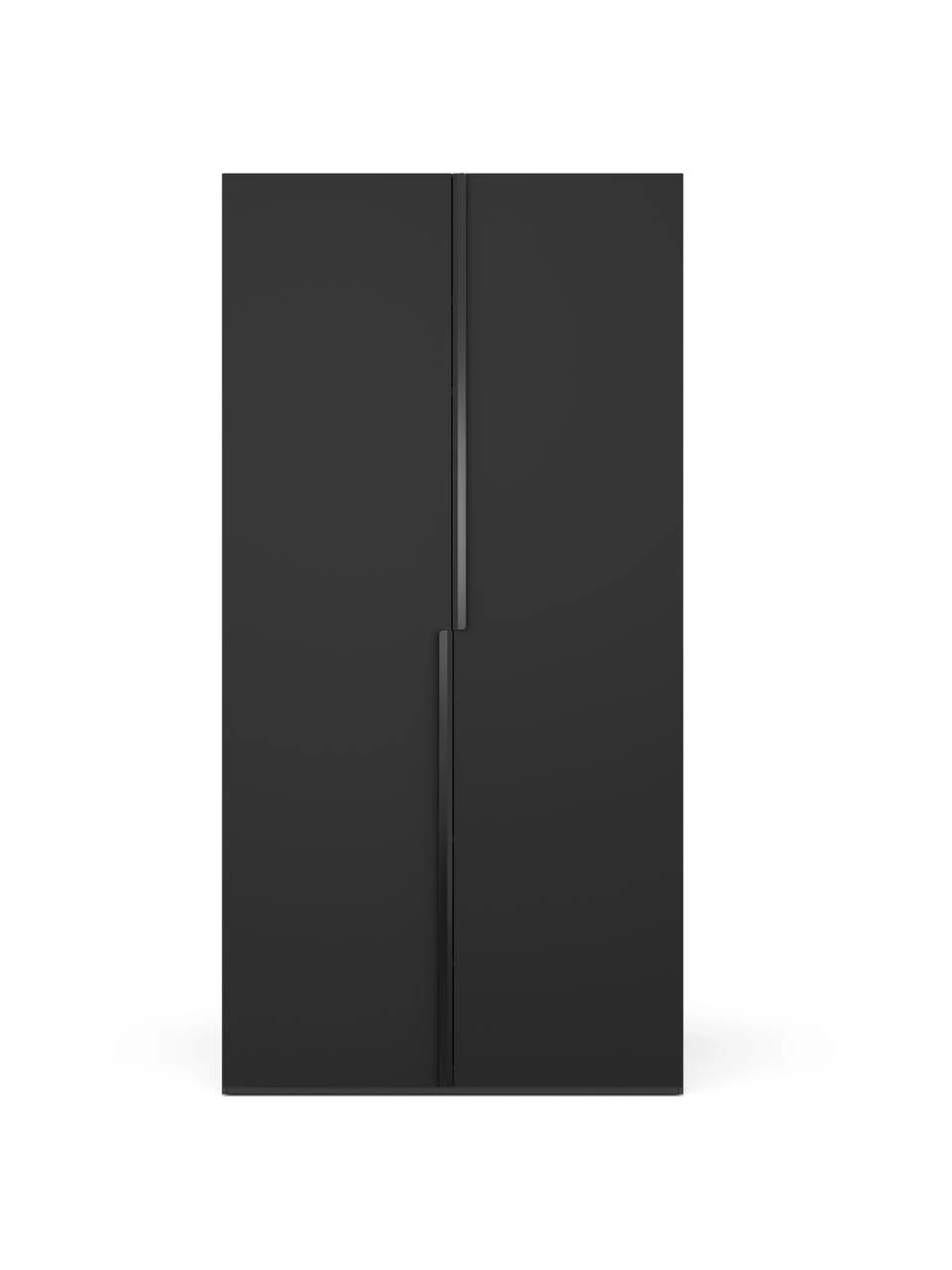 Westwing Collection Modularer Drehtürenschrank Leon in Schwarz, 100 cm Breite, mehrere Varianten, Basic Interior, Höhe 200 cm – Bild 6