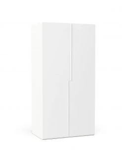 Westwing Collection Modularer Drehtürenschrank Leon in Weiß, 100 cm Breite, mehrere Varianten, Basic Interior, Höhe 200 cm