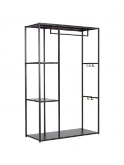 Jotex Offener Metall-Kleiderschrank Preston in Schwarz, B 110 x H 170 cmNur noch wenige verfügbar