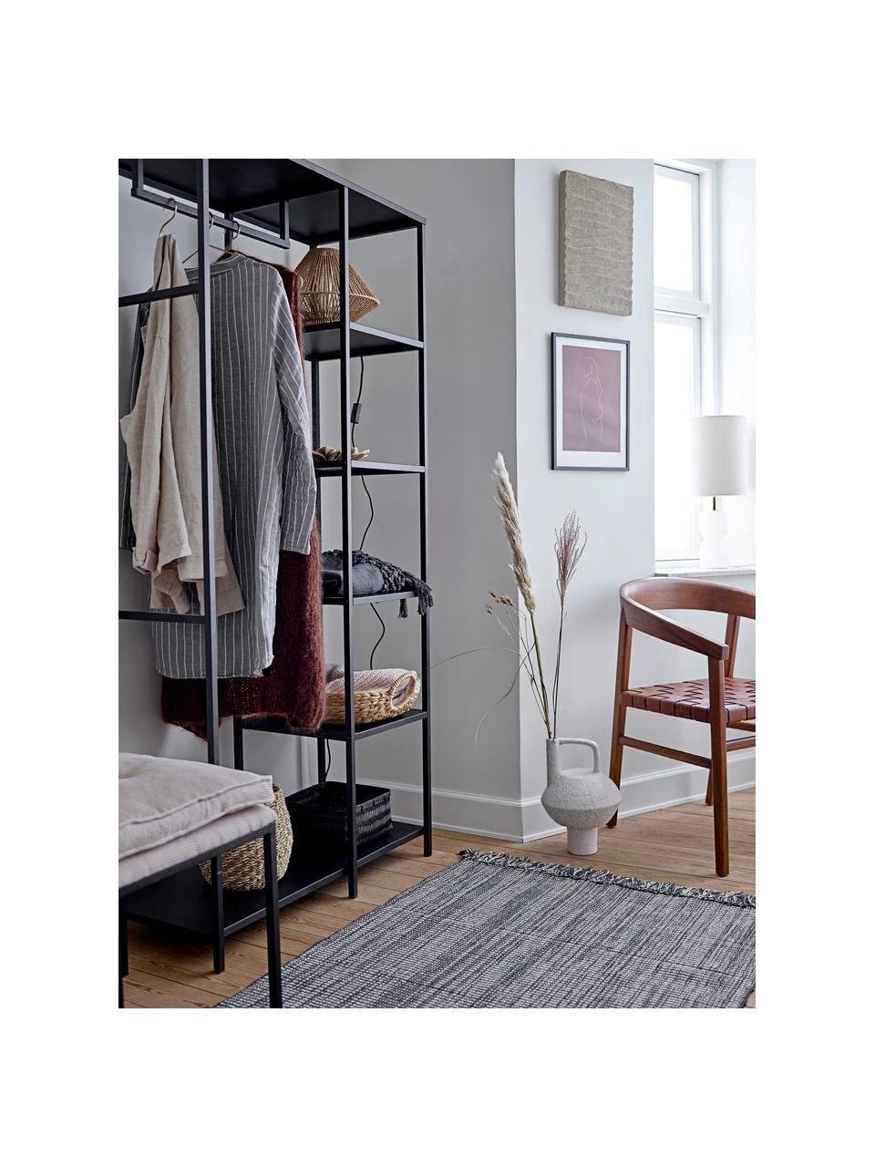 Bloomingville Offener Metall-Kleiderschrank Valde, B 90 x H 183 cm – Bild 2