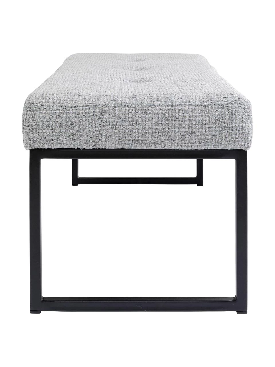 Kare Design Polsterbank Smart Dolce in Hellgrau, B 90 x H 40 cm – Bild 5