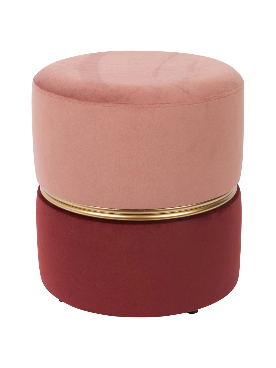 Samt-Hocker Bubbly, Ø 35 x H 39 cm