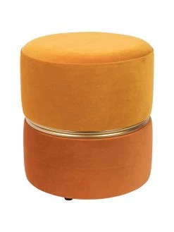 Samt-Hocker Bubbly, Ø 35 x H 39 cm