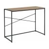 Schmaler Schreibtisch Seaford aus Holz und Metall, B 100 x T 45 cm