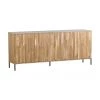 Sideboard Avourio mit geriffelter Front aus Eichenholz, 4-t&uuml;rig, B 200 x H 85 cm