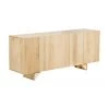 Westwing Collection Sideboard Louis aus Massivholz mit T&uuml;ren, B 177 x H 75 cm