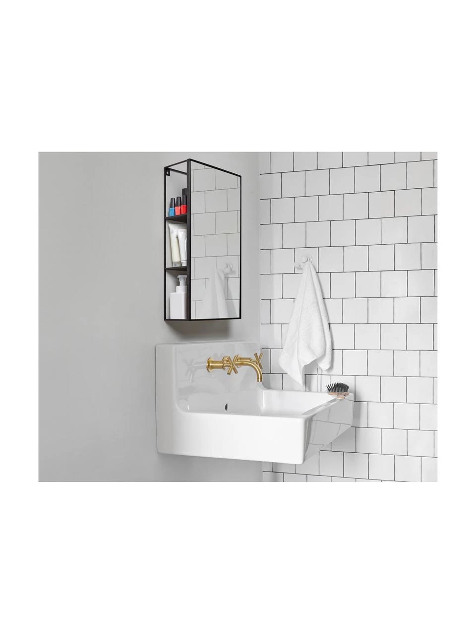 Umbra Wand-Spiegelschrank Cubiko, B 30 x H 62 cm – Bild 2