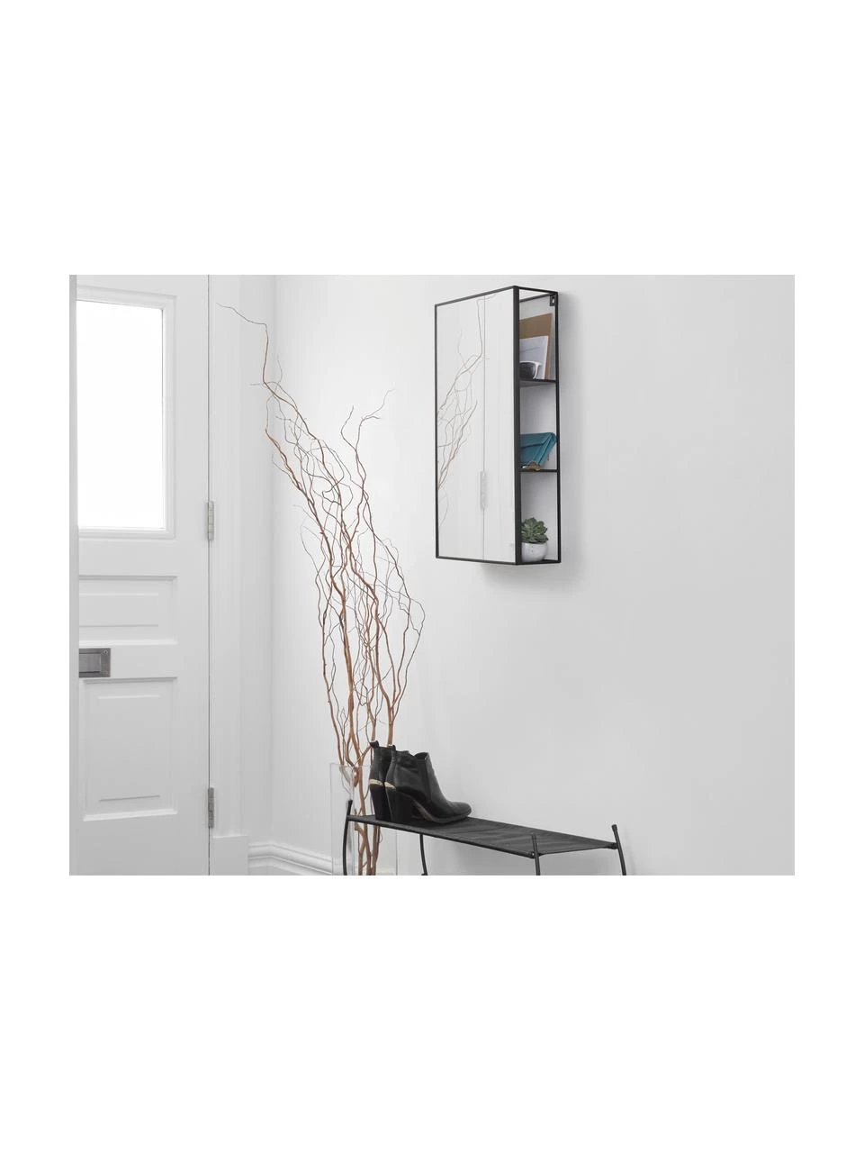 Umbra Wand-Spiegelschrank Cubiko, B 30 x H 62 cm – Bild 6