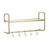 Wandgarderobe Hatstand in Gold, B 60 x H 38 cm